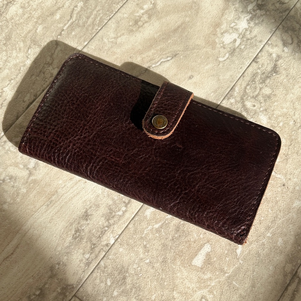 Portland leather goods Dark Brown Leather Wallet